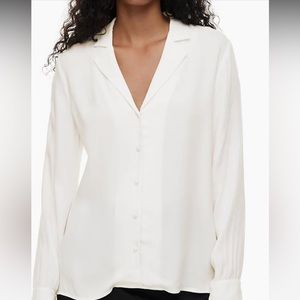 COPY - Aritzia Wilfred Tulum Blouse Sz L